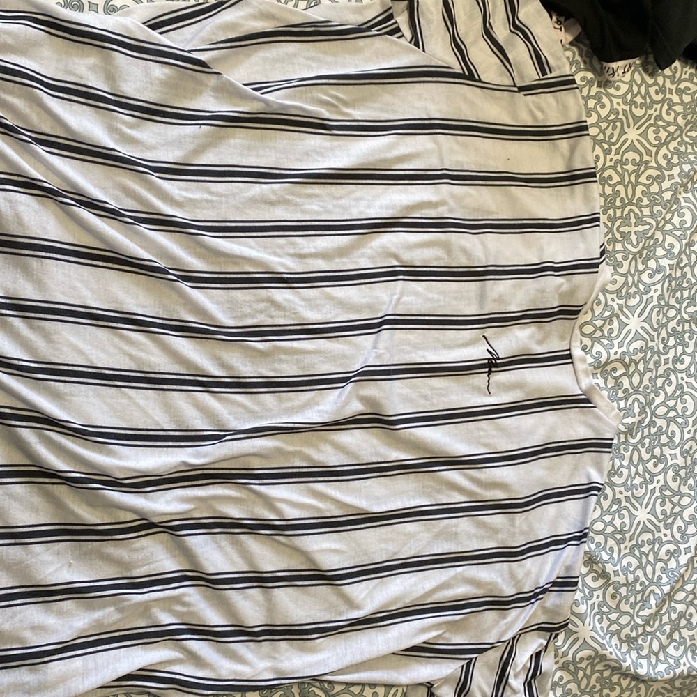 White Stripped shirt from Boohoo